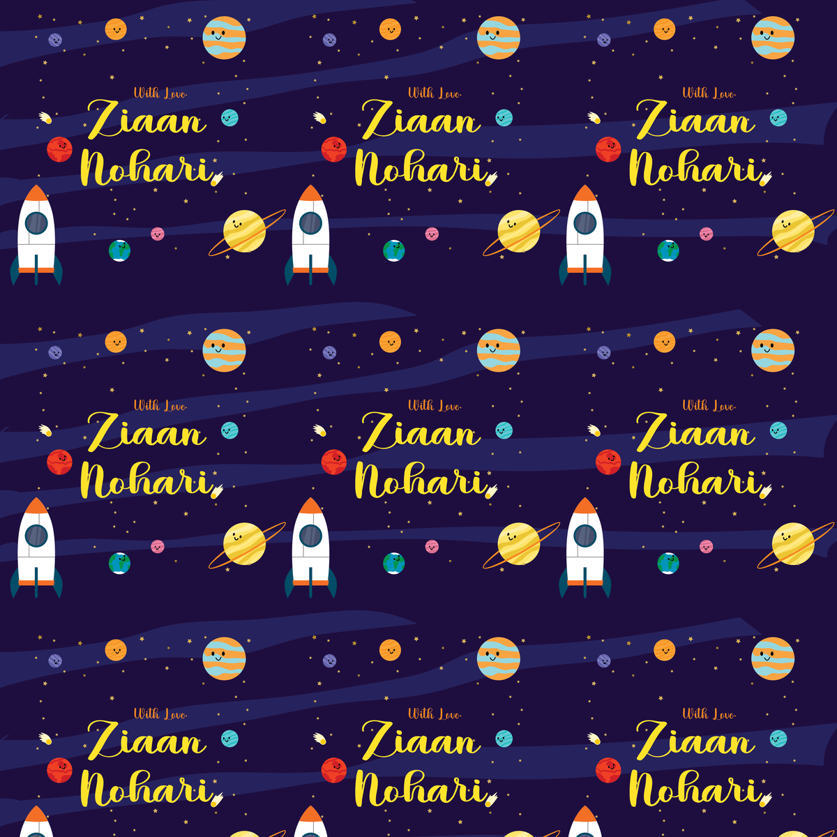 Gift Wrapping Paper  -Cosmic Cheers
