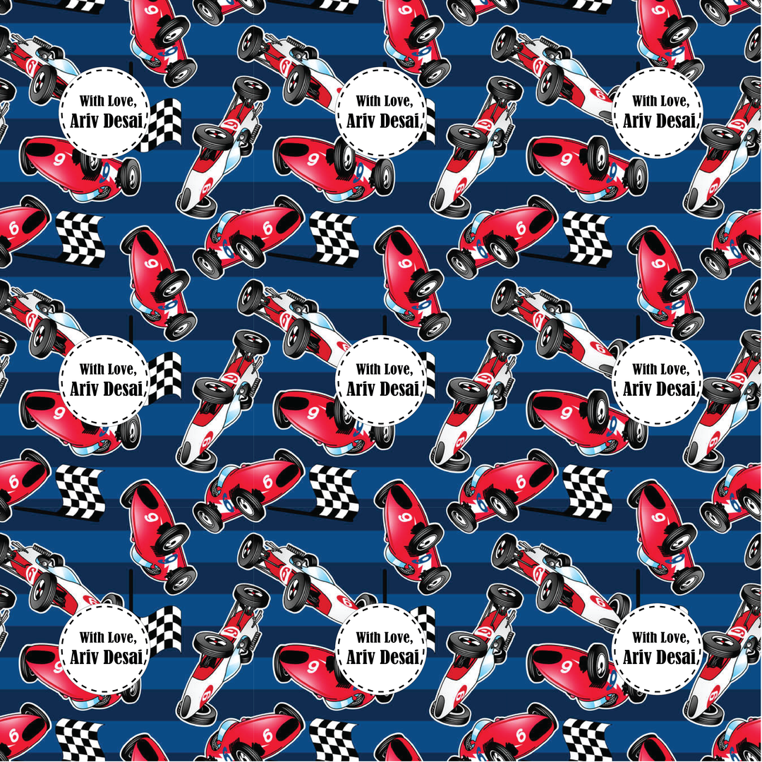 Gift Wrapping  Paper -Red Racer