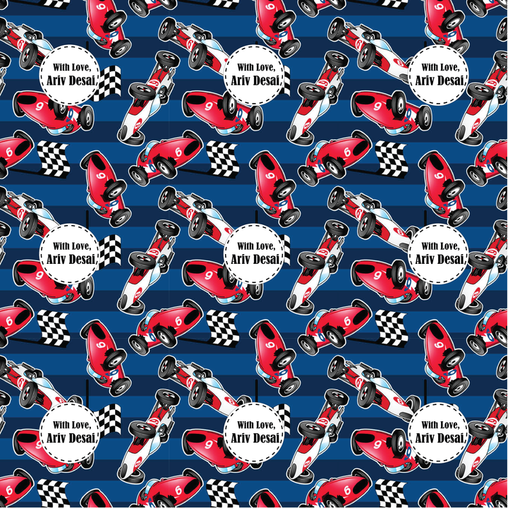 Gift Wrapping  Paper -Red Racer