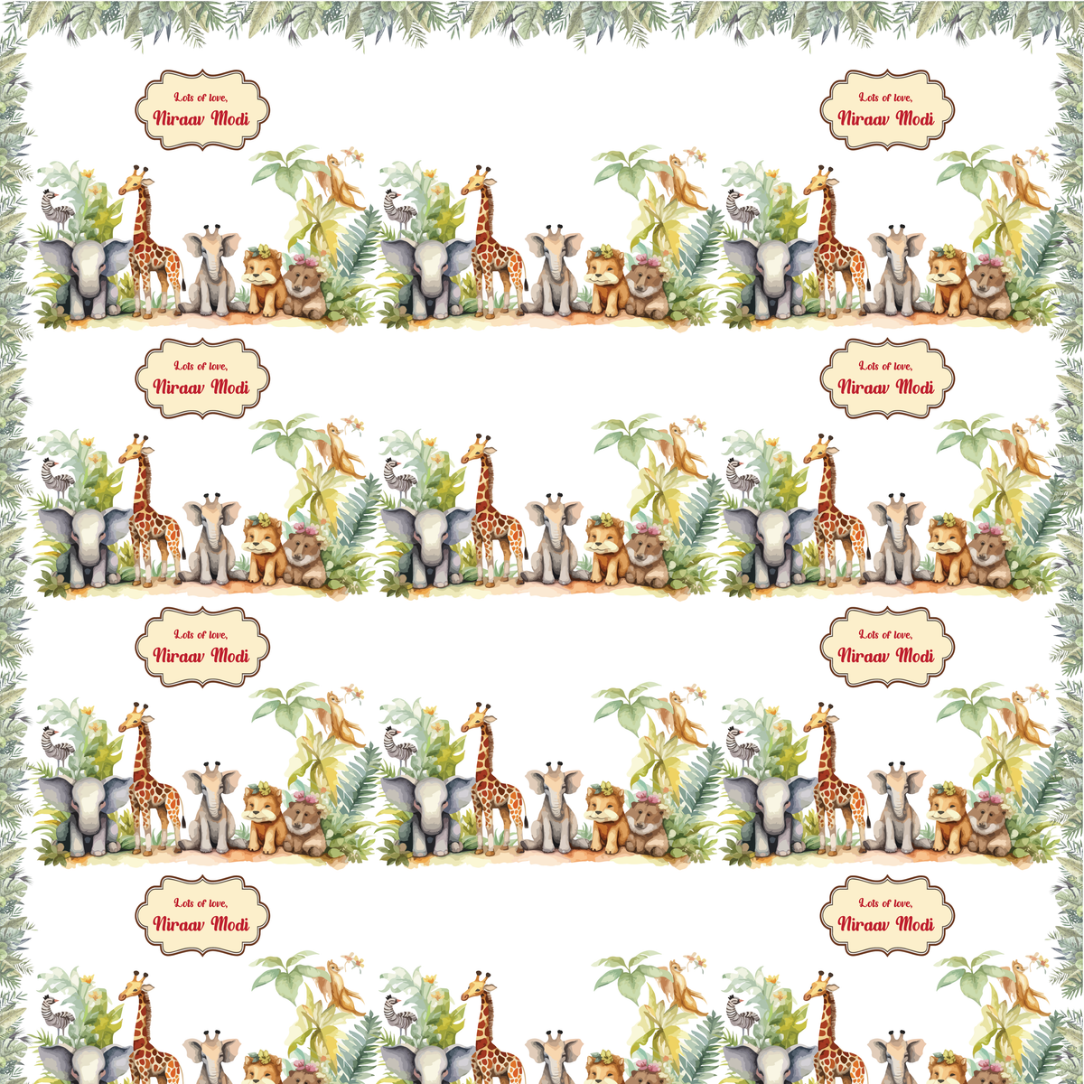 Gift Wrapping  Paper - Animal Kingdom