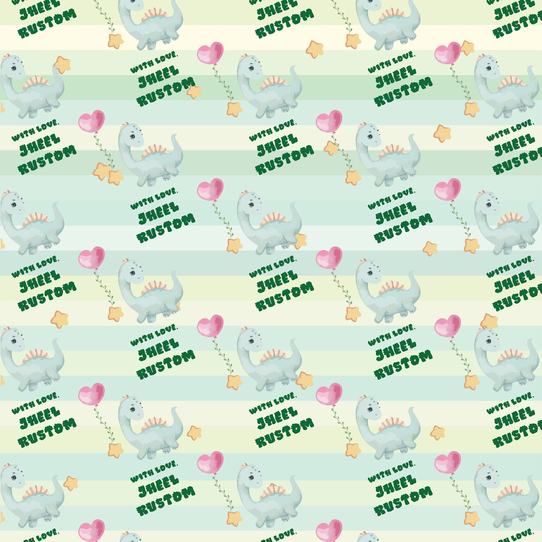 Gift Wrapping Paper  - Dino Dreams