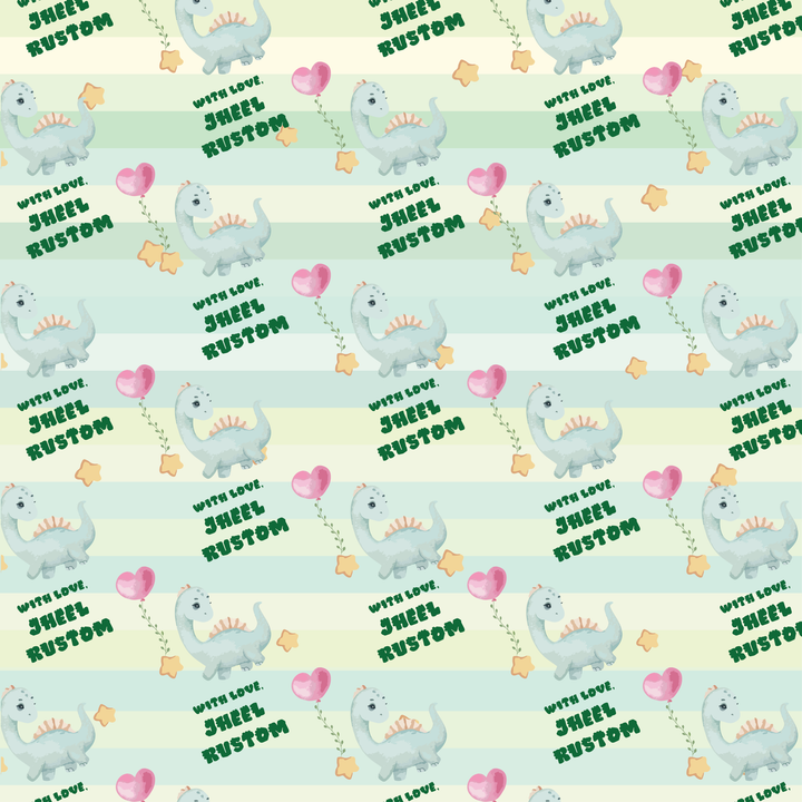 Gift Wrapping Paper  - Dino Dreams