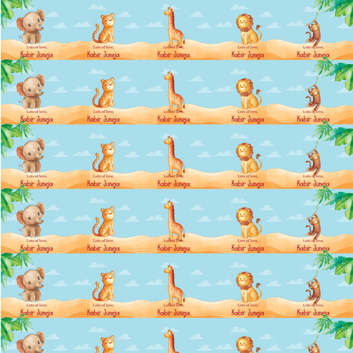 Gift Wrapping Paper  - Jungle Joy