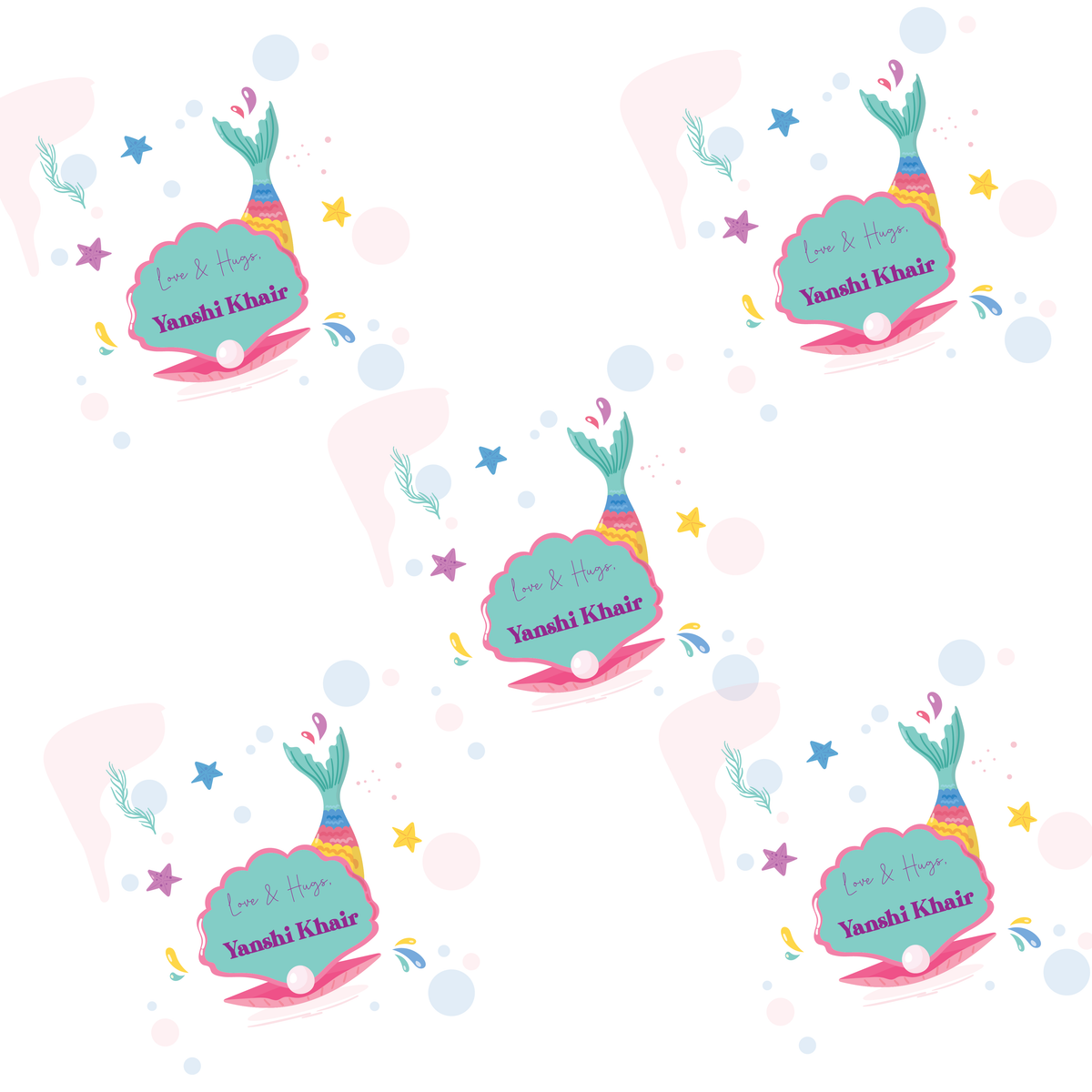 Gift Wrapping Paper  - Seashell Surprises