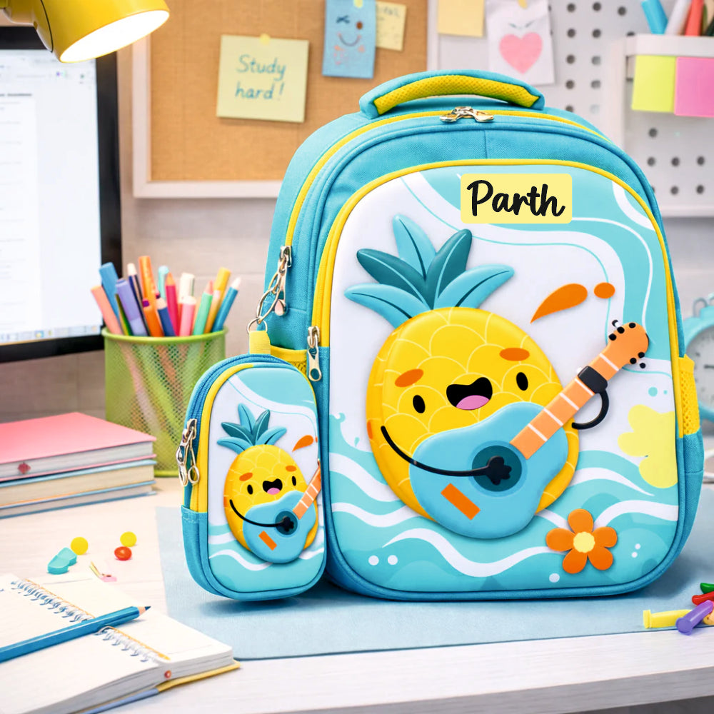 Giggle & Go For Todlers & Kids Backpack- Pineapple Popstar