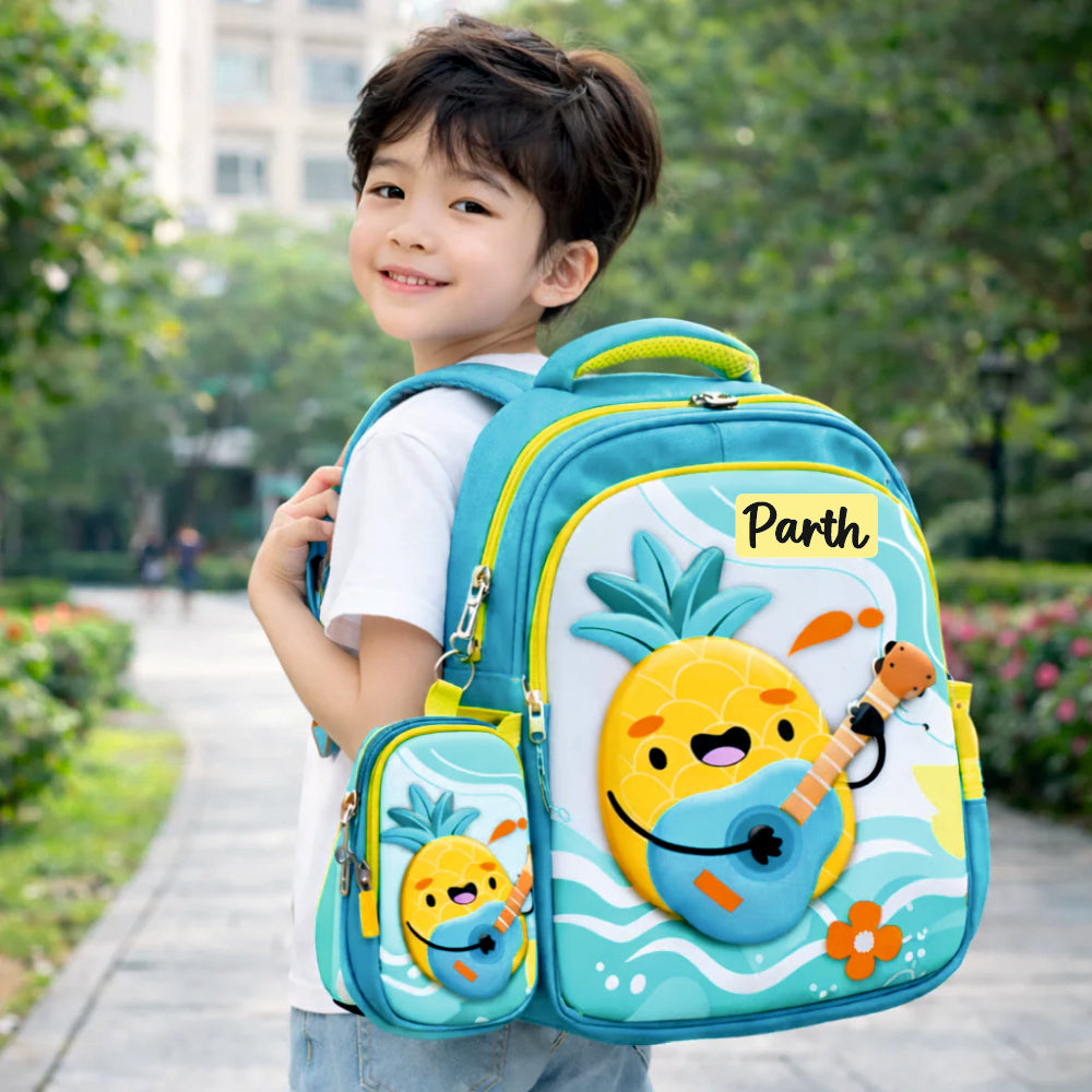 Giggle & Go For Todlers & Kids Backpack- Pineapple Popstar