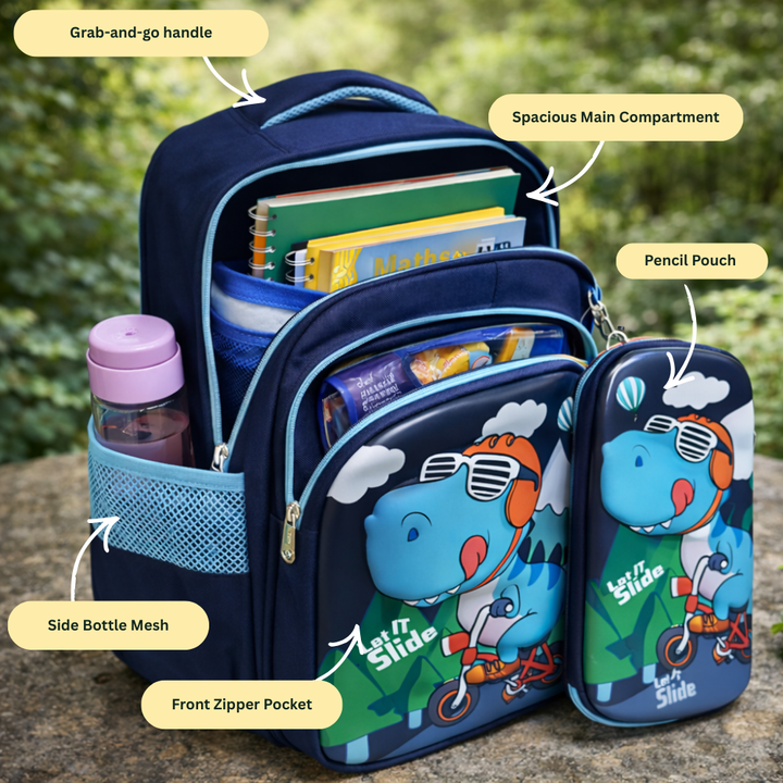 Giggle & Go For Todlers & Kids Backpack -  Dino Dash