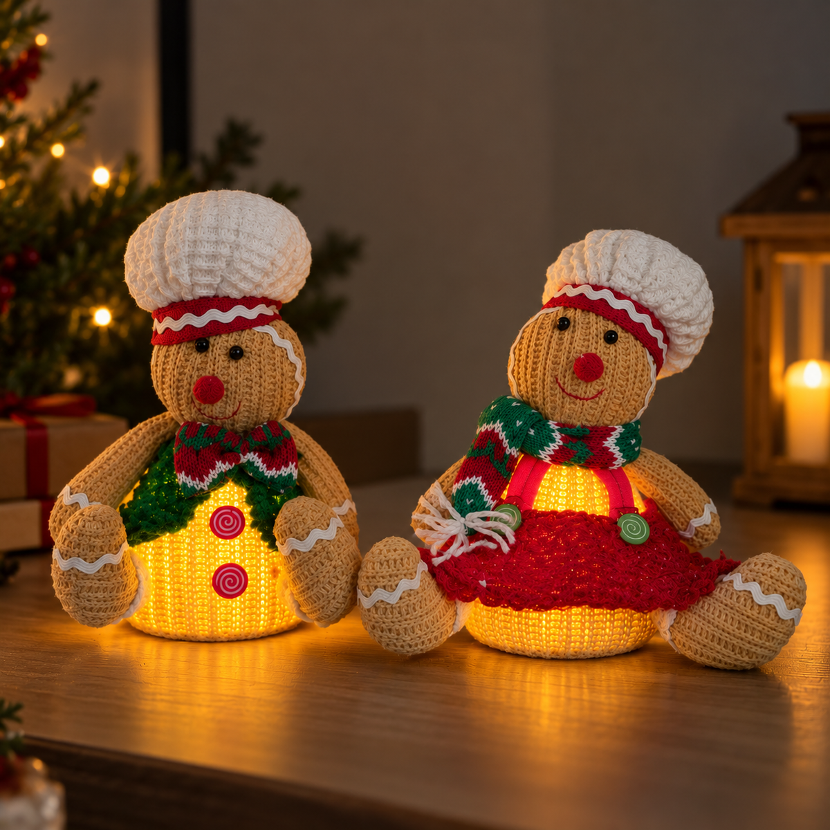 Gingerbread Chef Glow – Set of 2