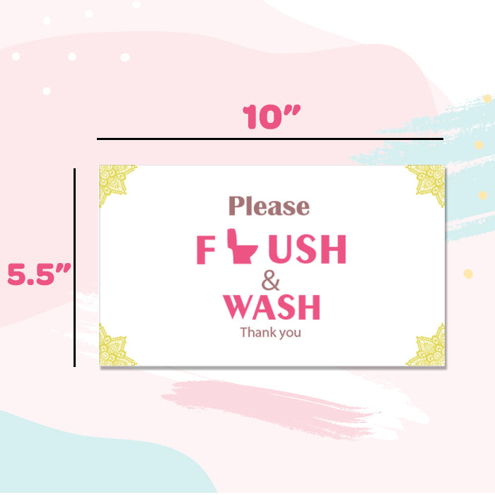Girls Only Bathroom Frames for Wall (Set of 3)