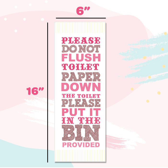 Girls Only Bathroom Frames for Wall (Set of 3)