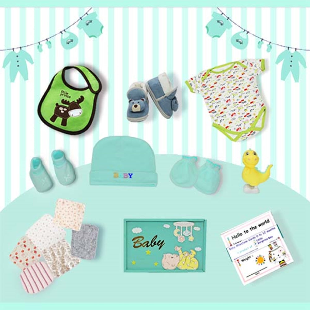 Green Twinkle Star Newborn Hamper Gift Set