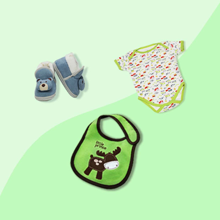 Green Twinkle Star Newborn Hamper Gift Set