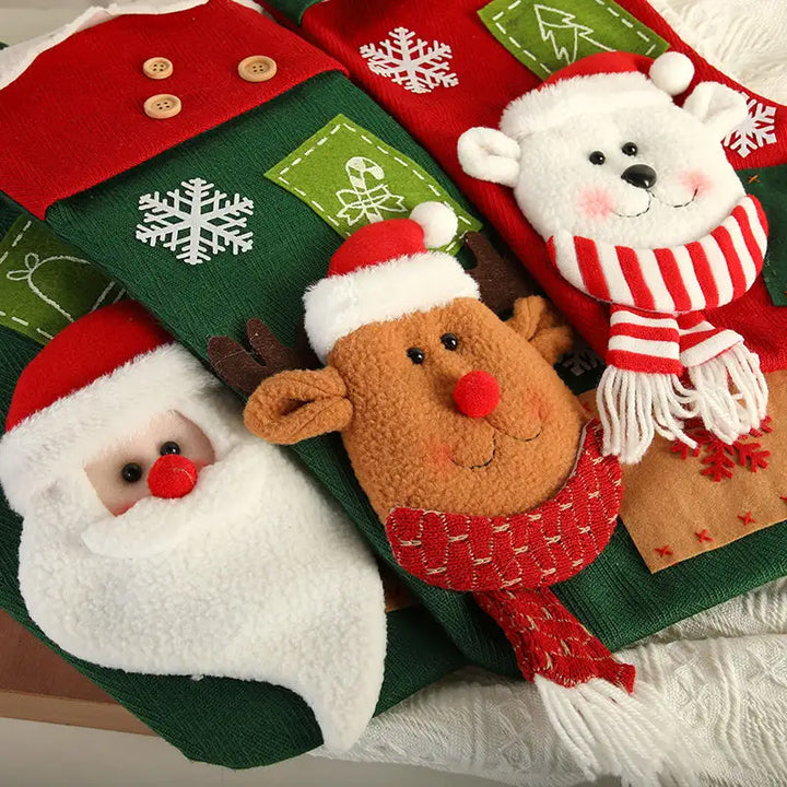 Babble Wrap Snowflake Serenade Stocking (Santa)