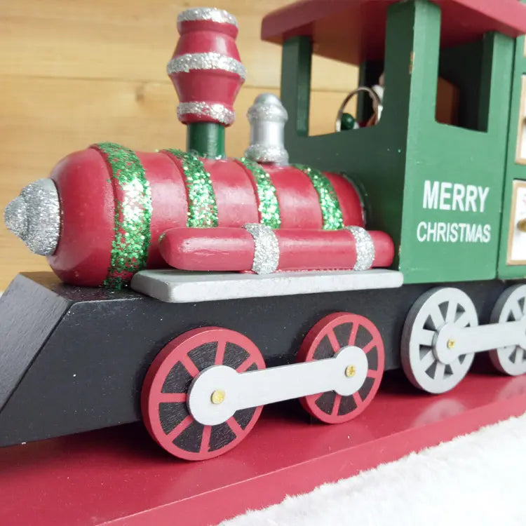 Babble Wrap Wooden Advent Calendar (Festive Freight Countdown Train)