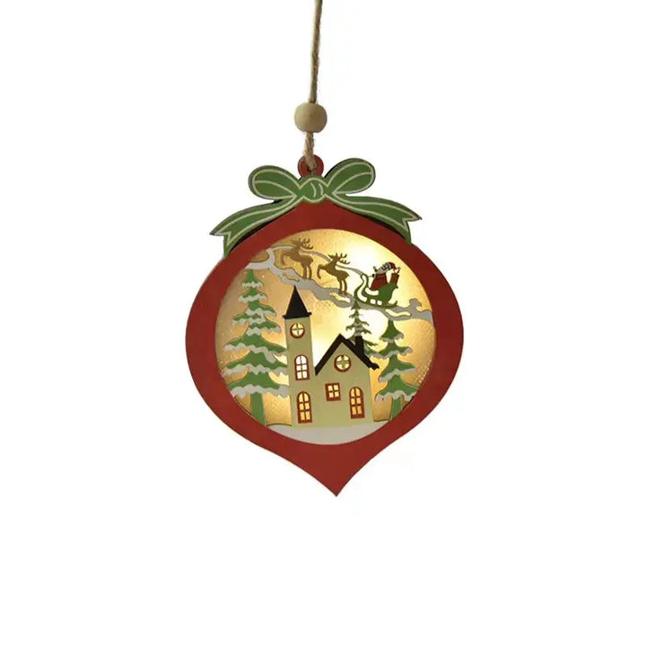 Babble Wrap Starlight Snow Ornament- Town Hall