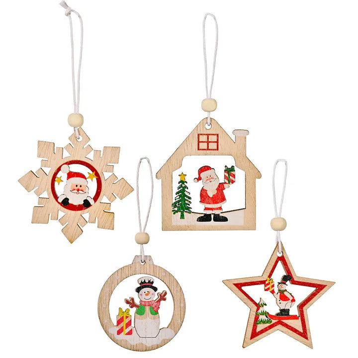 Merry Timber Treasure Ornament (Set of 4 & 8)