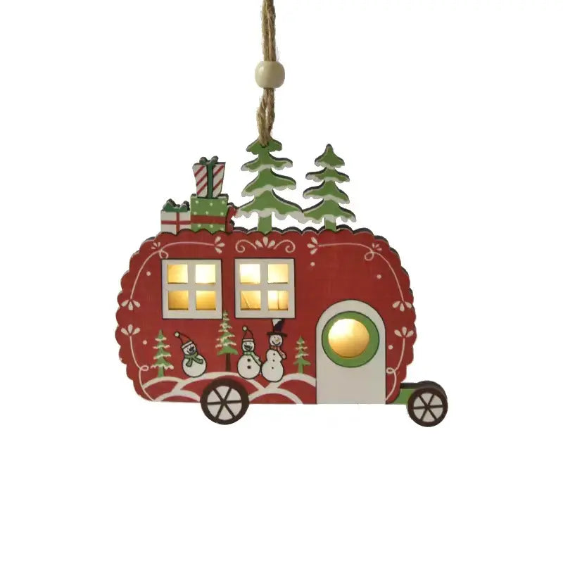 Babble Wrap Starlight Snow Ornament- Party Bus