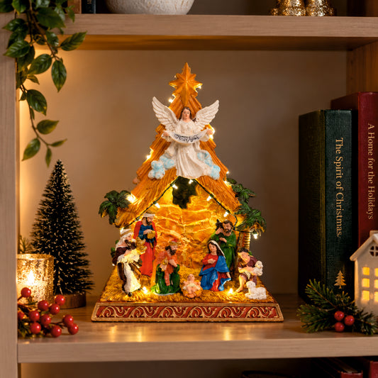 Hallelujah Rotating Musical Nativity Scene