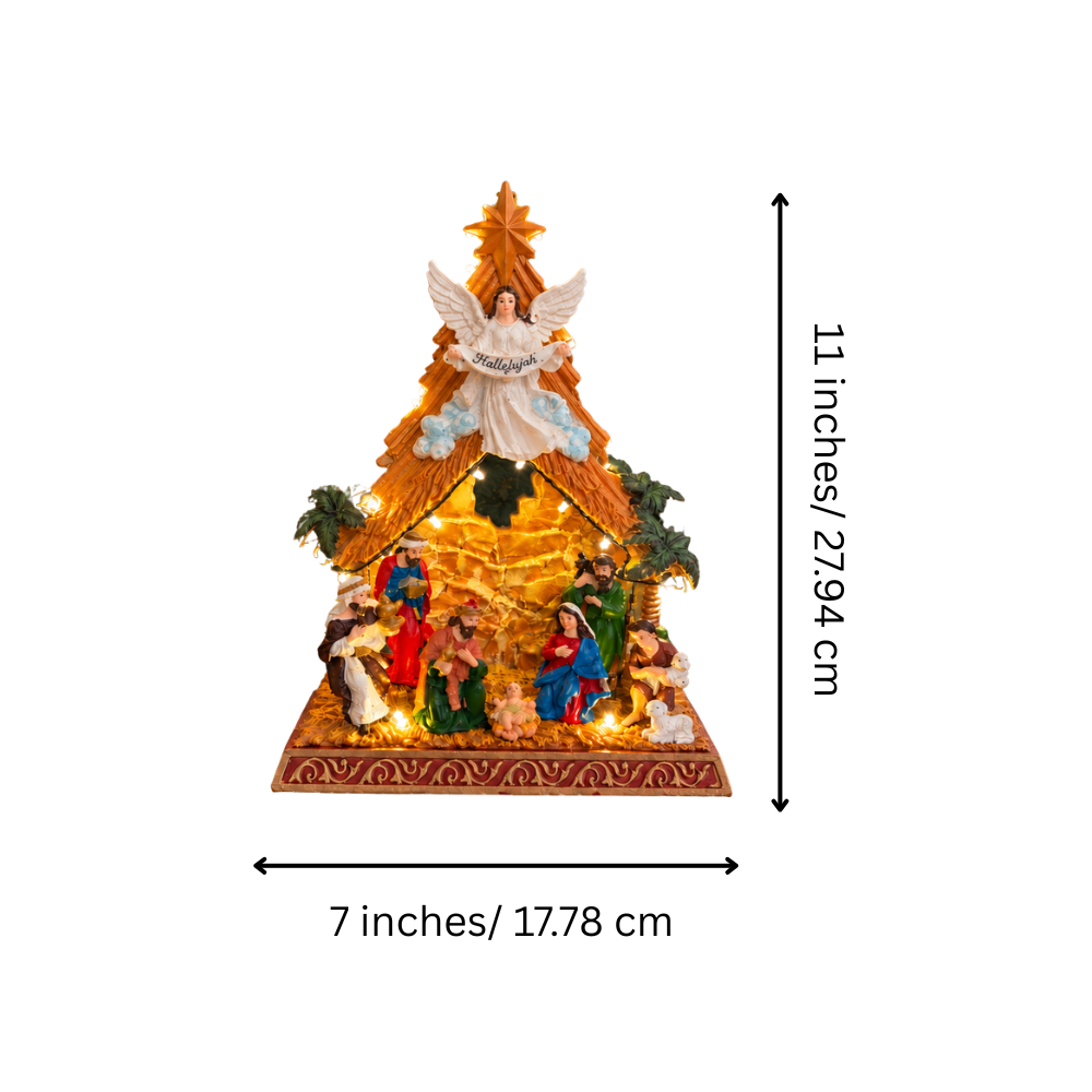 Hallelujah Rotating Musical Nativity Scene