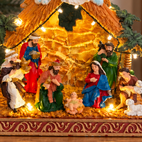 Hallelujah Rotating Musical Nativity Scene