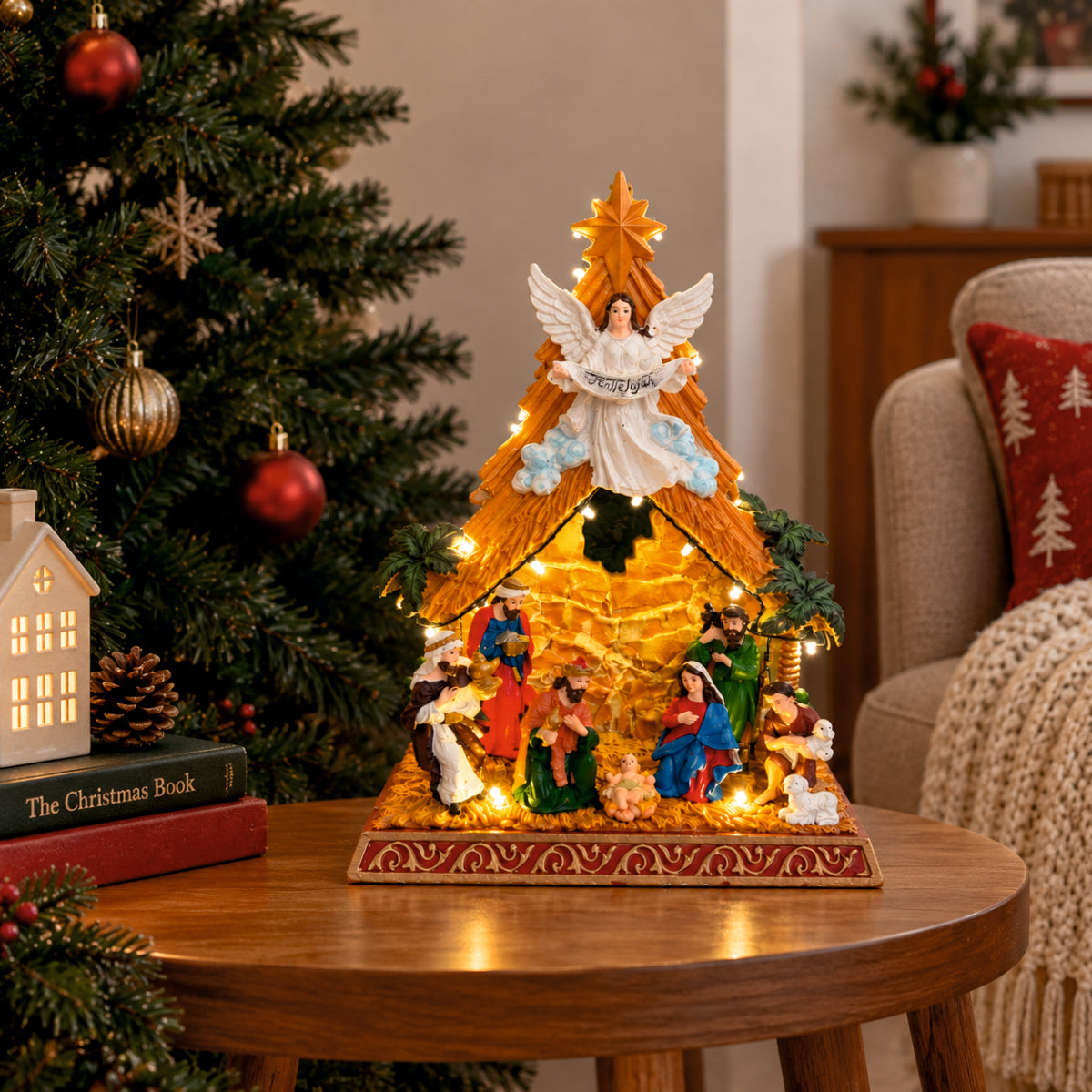 Hallelujah Rotating Musical Nativity Scene
