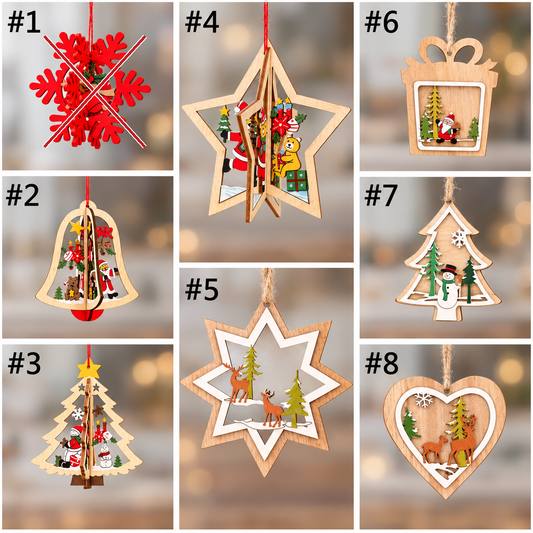 Hand Painted Wooden Ornaments