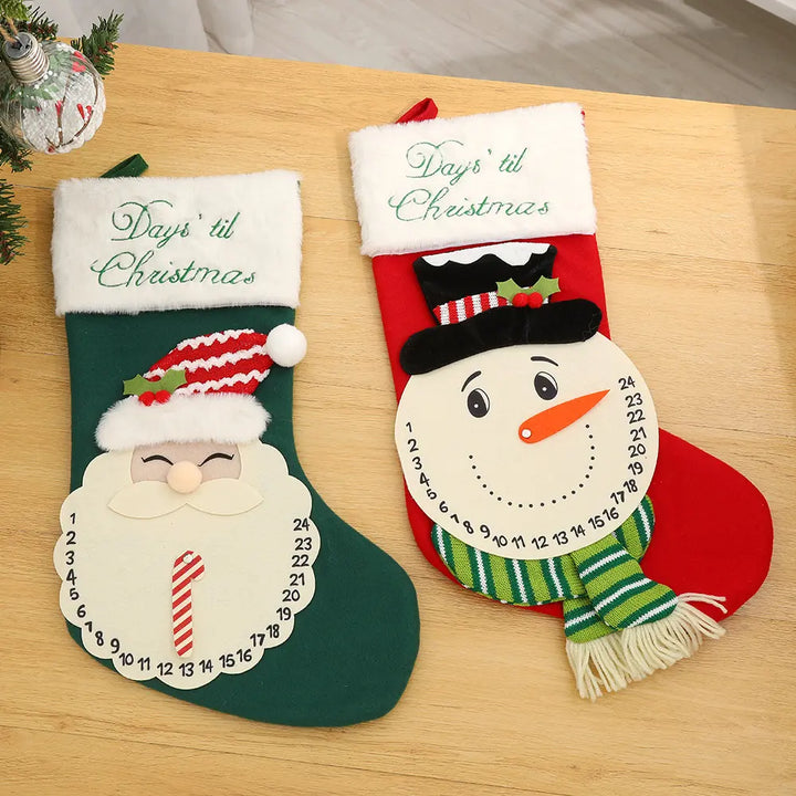 Babble Wrap Festive Countdown Treasure Stockings (Snowman)