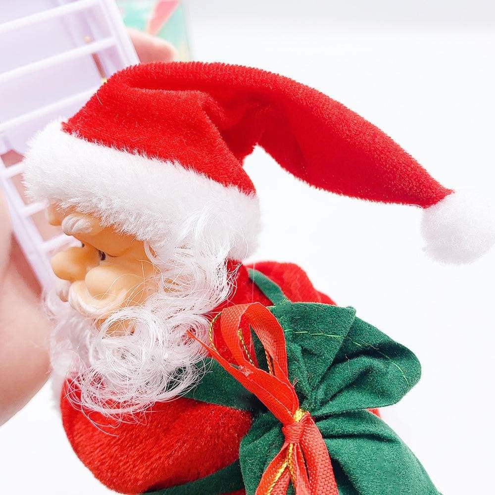 2 Ft Musical Tree Climbing Santa - Snowy Rise