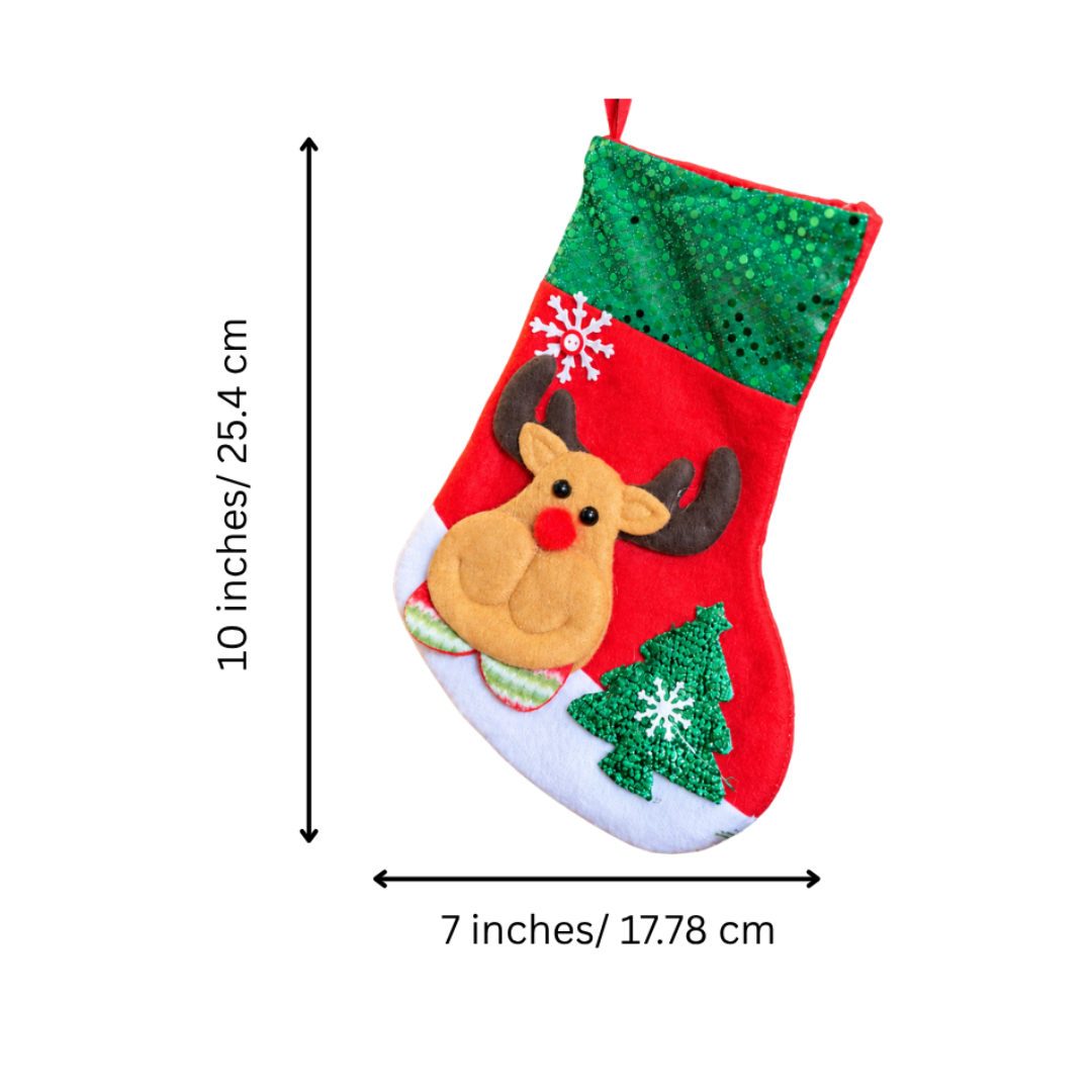 Holiday Cheer Mini Stockings - Set of 3