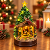 Holy Nativity Rotating Light-Up Christmas Tree