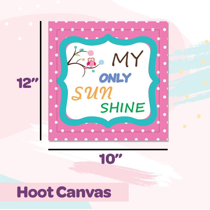 Hoot Theme Canvas For Wall