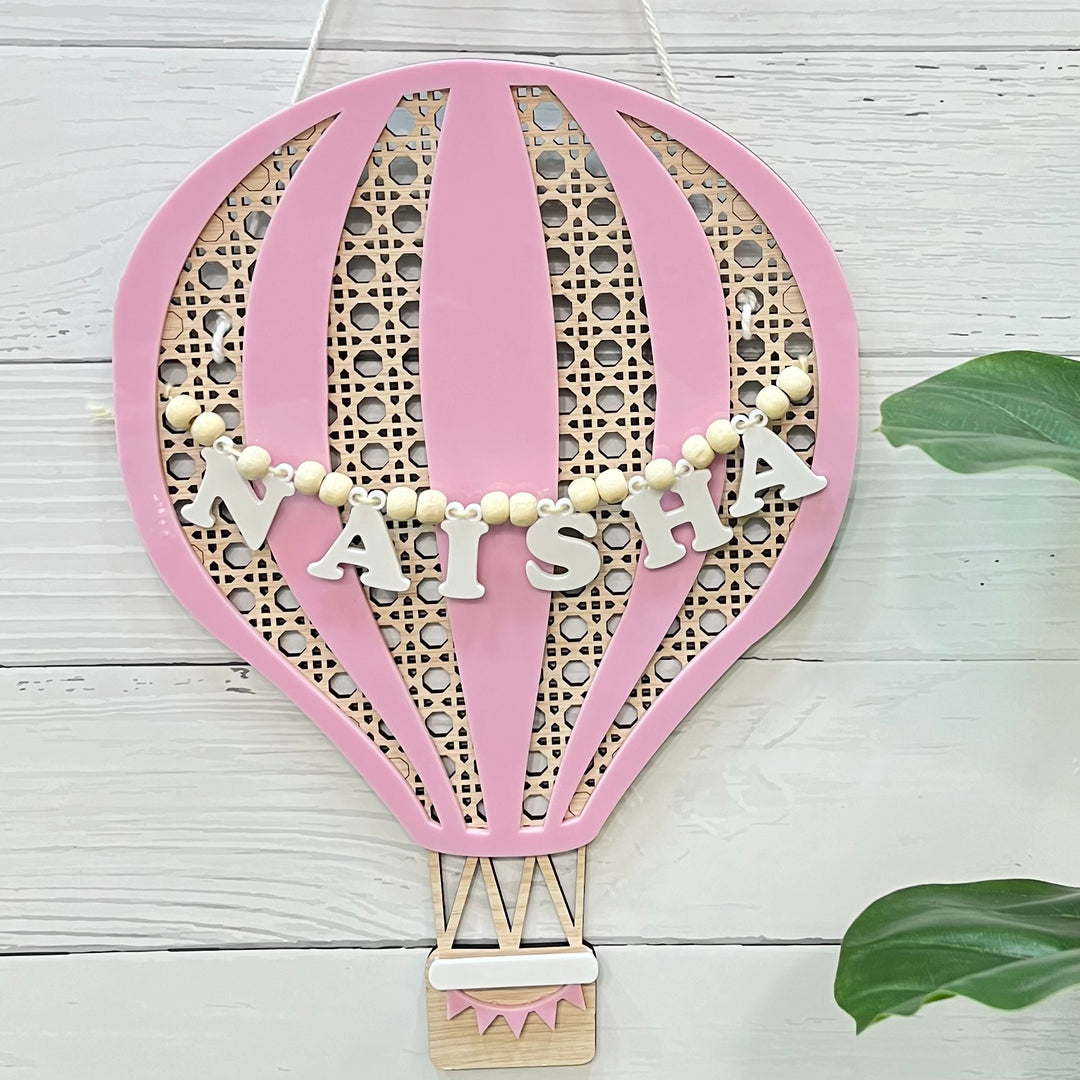 Hot Air Balloon Name Plaque