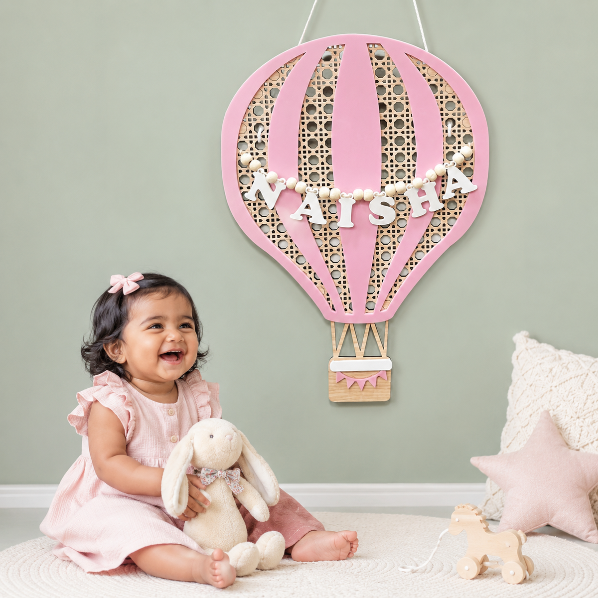 Hot Air Balloon Name Plaque