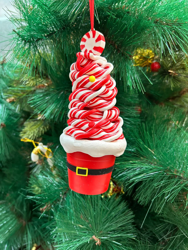 Babble Wrap Santa Swirl Ornament