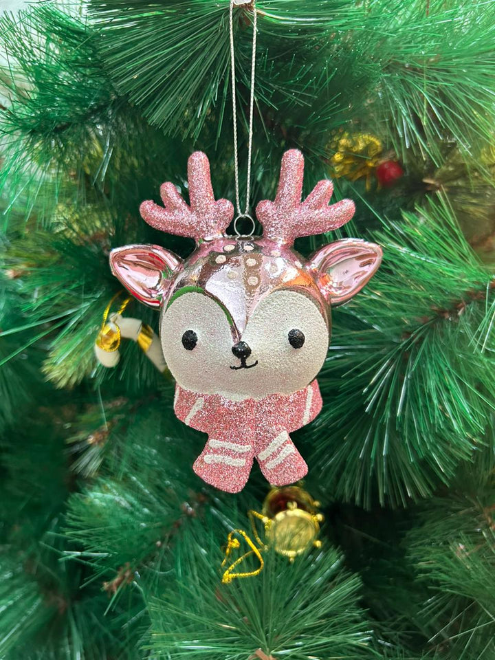 Babble Wrap Glitter Reindeer Ornament