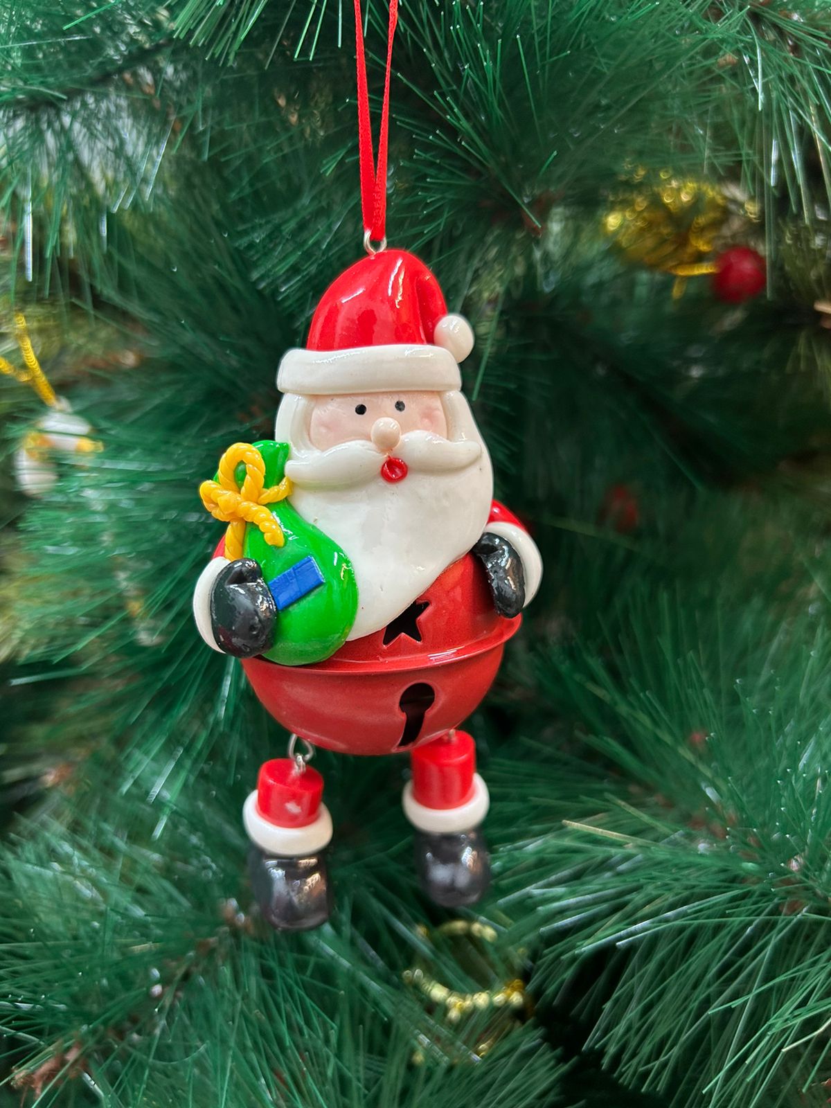 Babble Wrap Bell Ornament- Santa