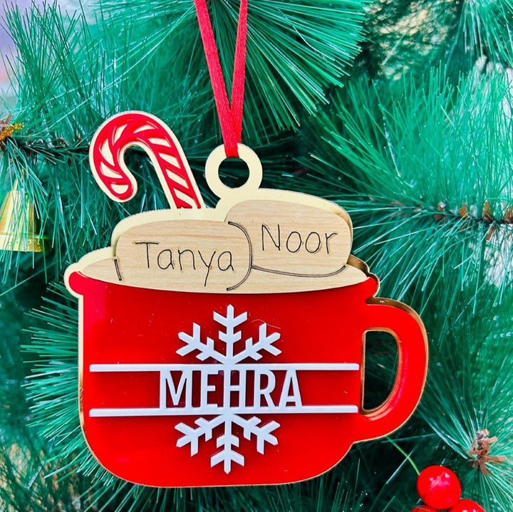 Babble Wrap Hot Cocoa Cup Ornament