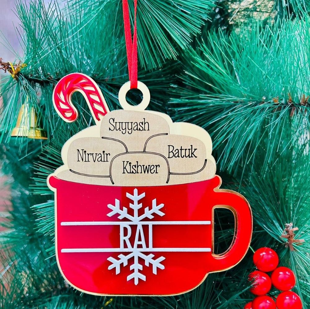 Babble Wrap Hot Cocoa Cup Ornament