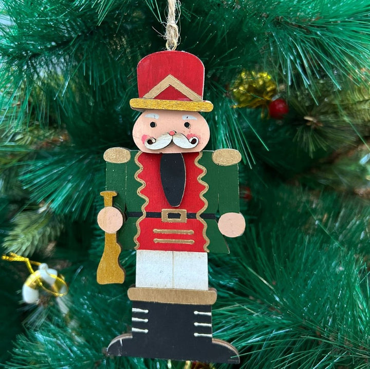 Babble Wrap Nutcracker with a Red Hat Ornament