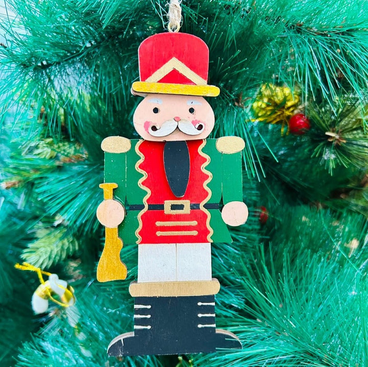 Babble Wrap Nutcracker with a Red Hat Ornament