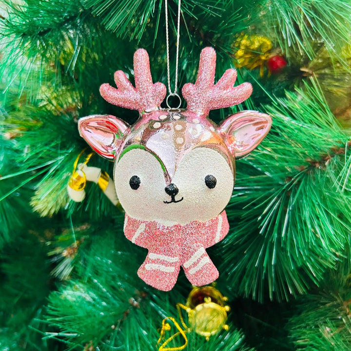 Babble Wrap Glitter Reindeer Ornament