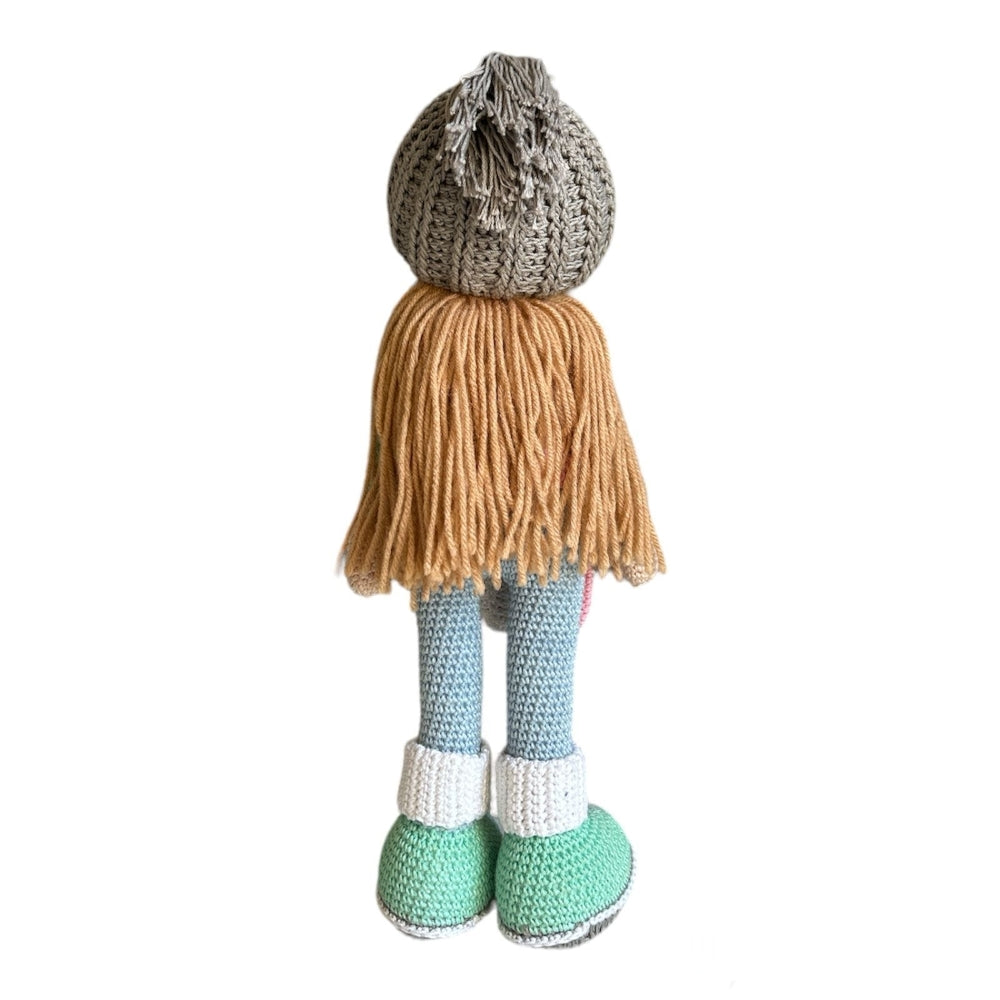 Crochet Doll - Beanie Belle (Pink-Blue)
