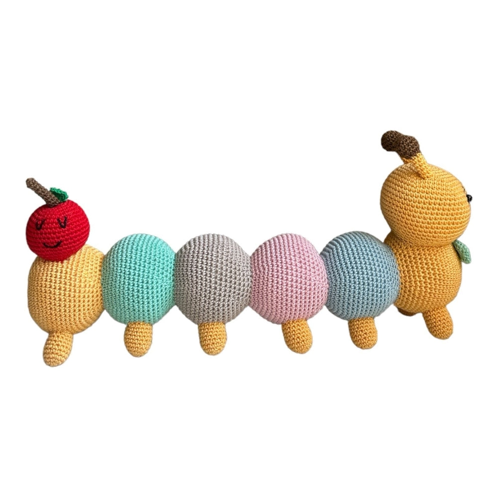 Crochet Toy- Colourful Caterpillar