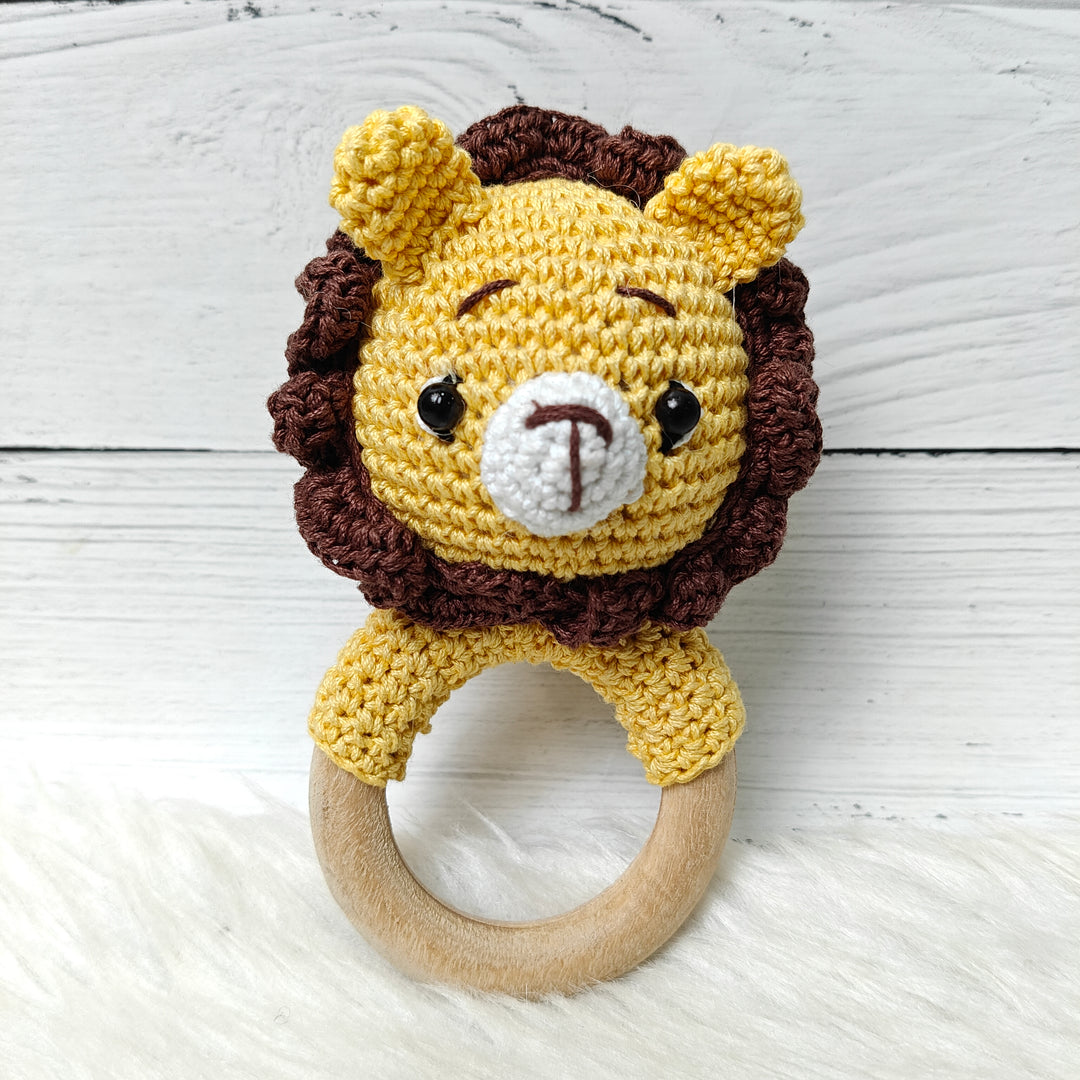 Crochet Rattle - Lion