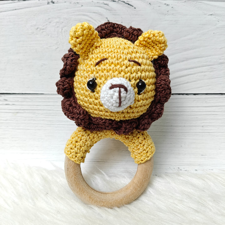 Crochet Rattle - Lion