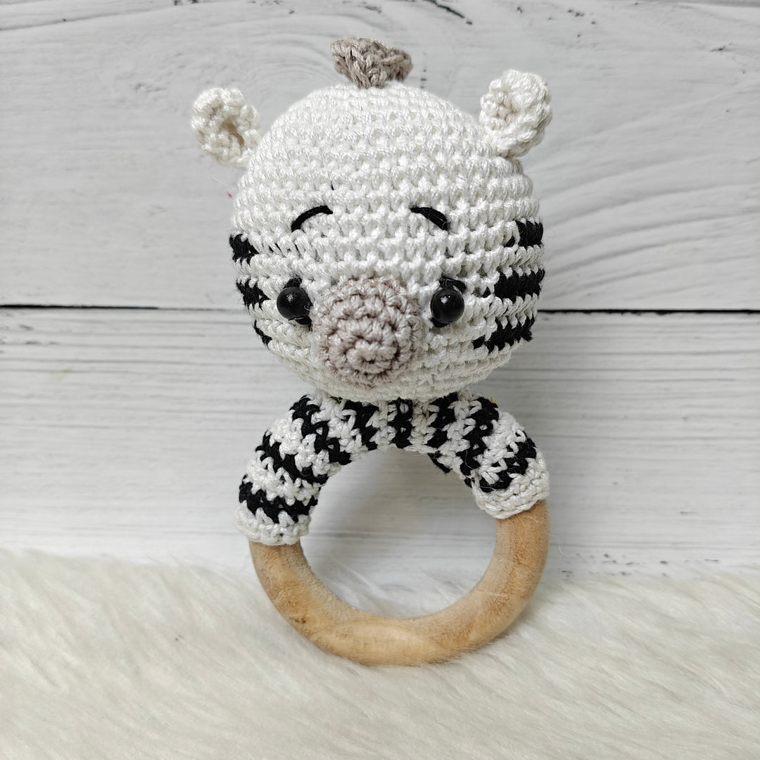Crochet Rattle - Panda