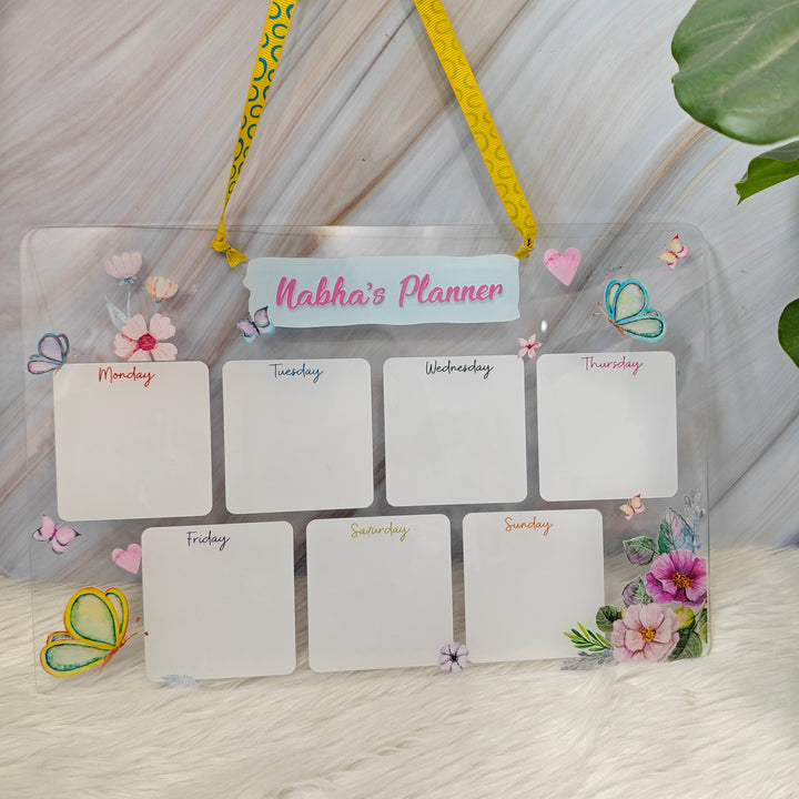 Acrylic planner - Butterfly Wings