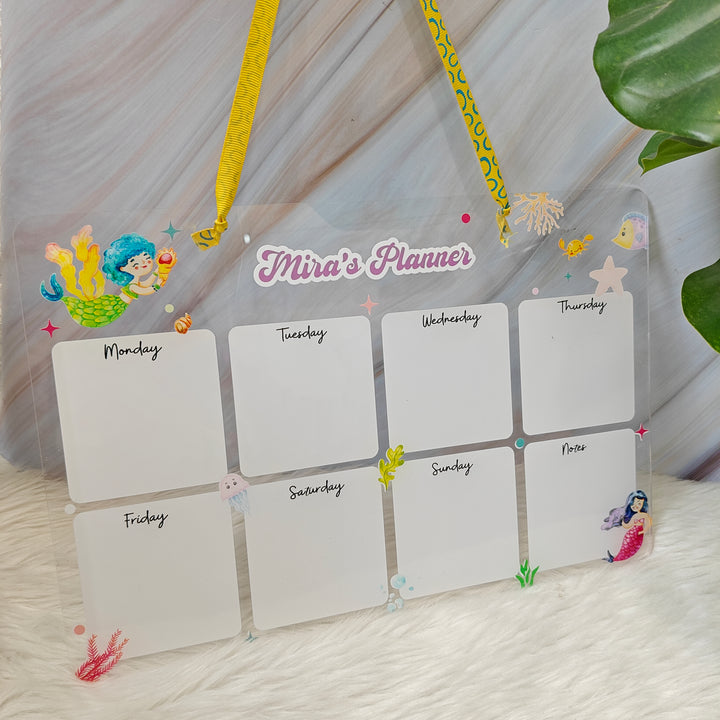 Acrylic planner - Mystical Mermaids