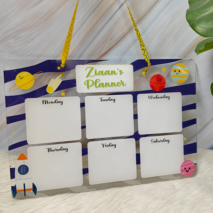 Acrylic planner - Cosmic Cheers