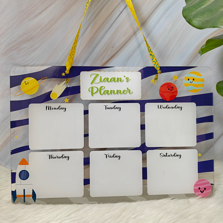 Acrylic planner - Cosmic Cheers